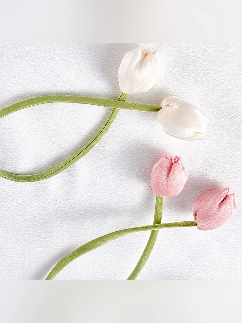 6-Piece Tulip Curtain Tiebacks | Floral Curtain Holdbacks | Pastel Home Decor
